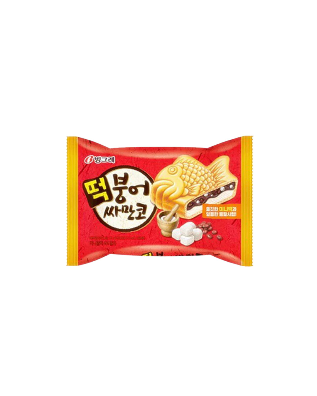 Fish shape icecream mochi & red bean -150ml