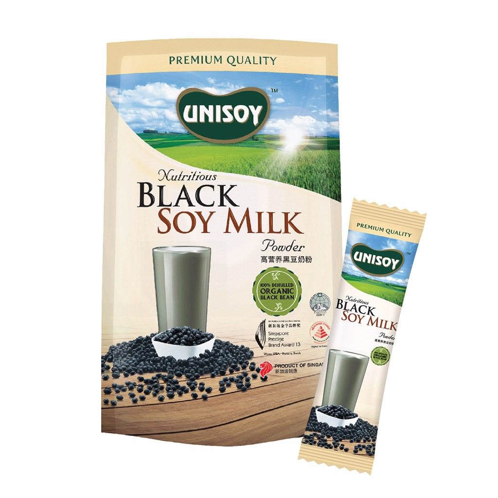 Black Soy Milk Powder (12 pieces pack)- Unisoy