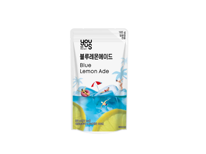 Blue lemonade ice cup pouch -230ml