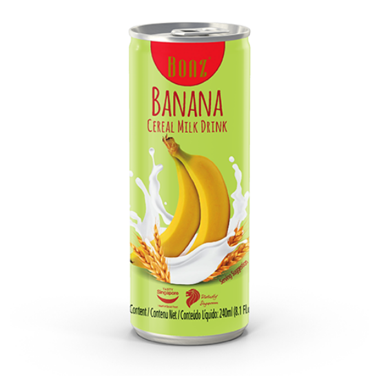 Bonz Banana cereal milk drink