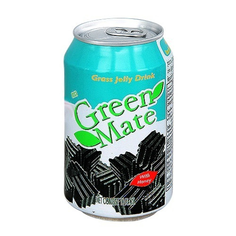 Green mate Grass jelly drink