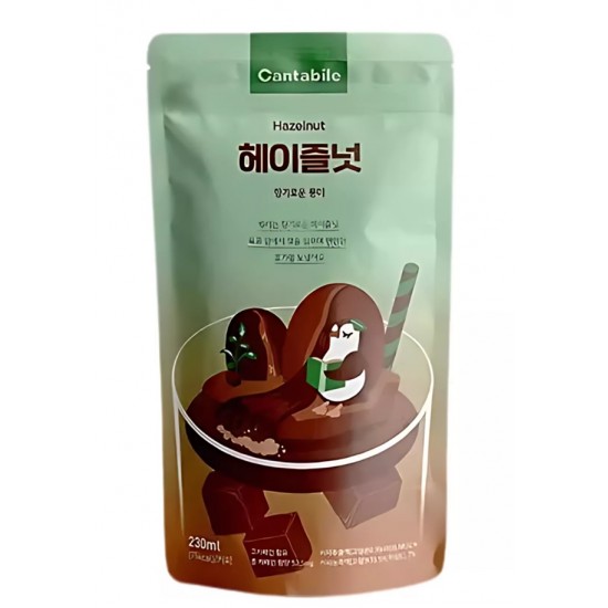 Hazelnut coffee ice cup drink