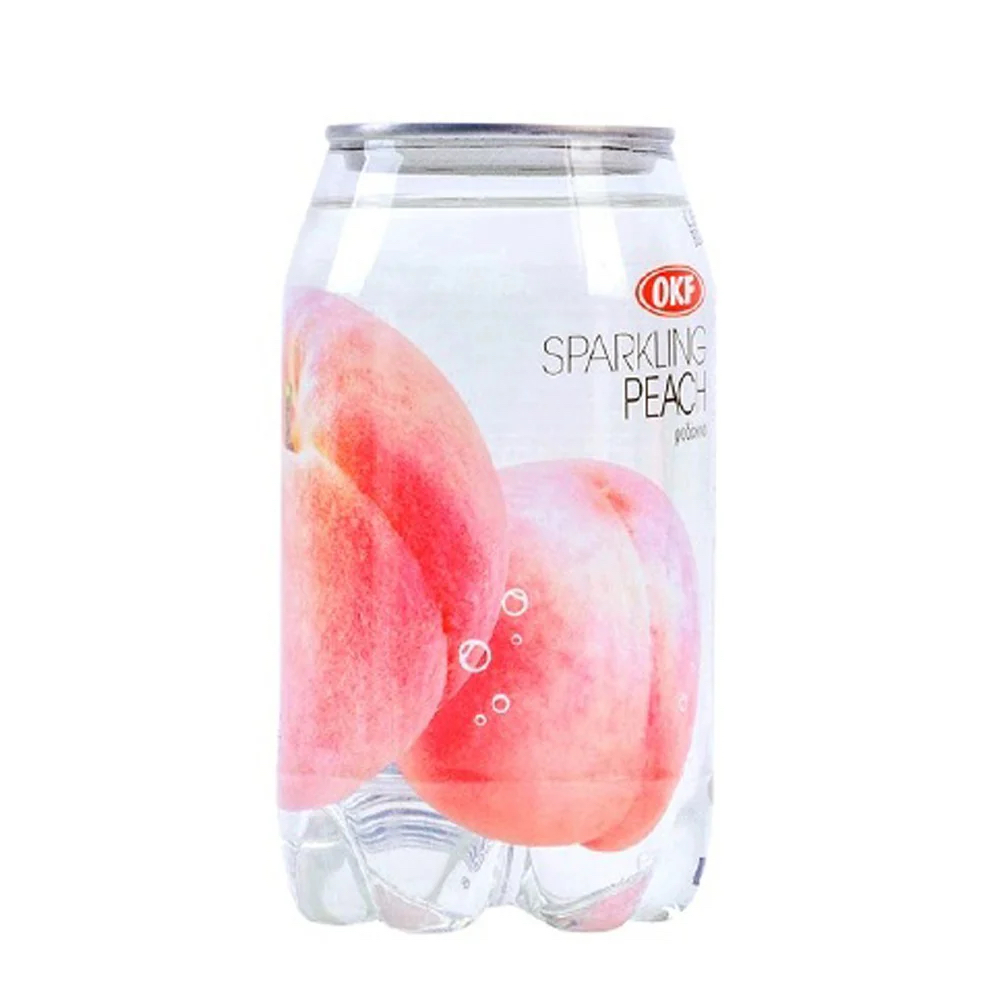 Sparkling drink peach