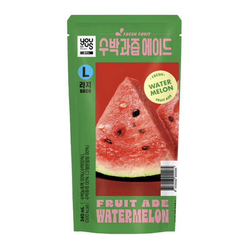 Watermelon fruit Ade ice cup drink