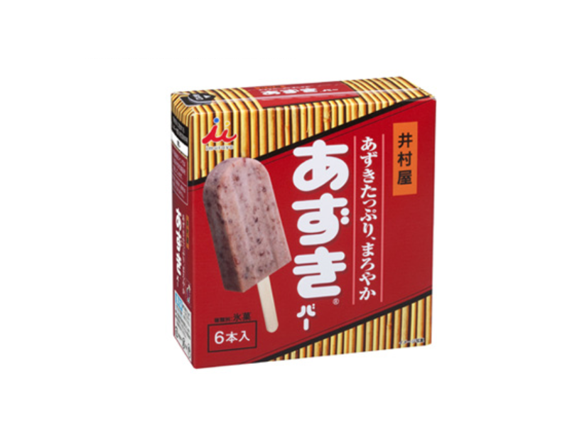 Azuki red bean icecream bar- 6 pack
