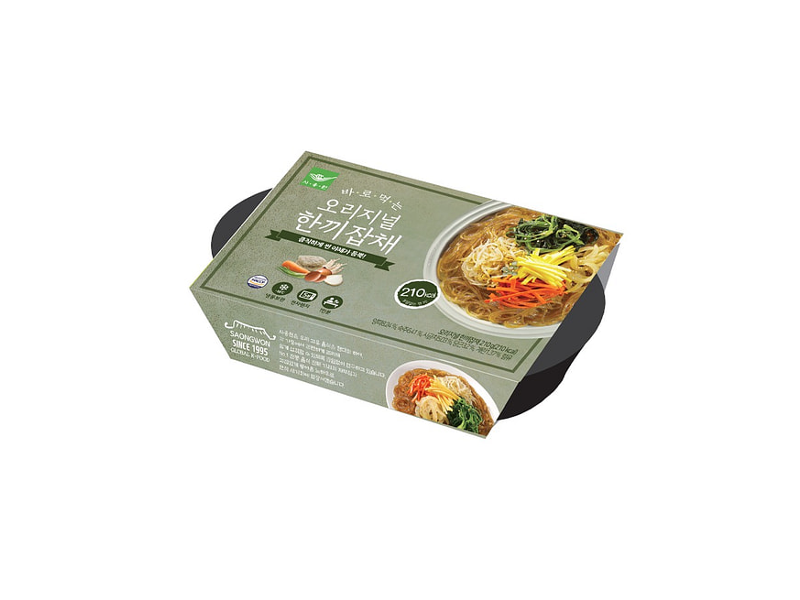 Korean Japchae in soy sauce