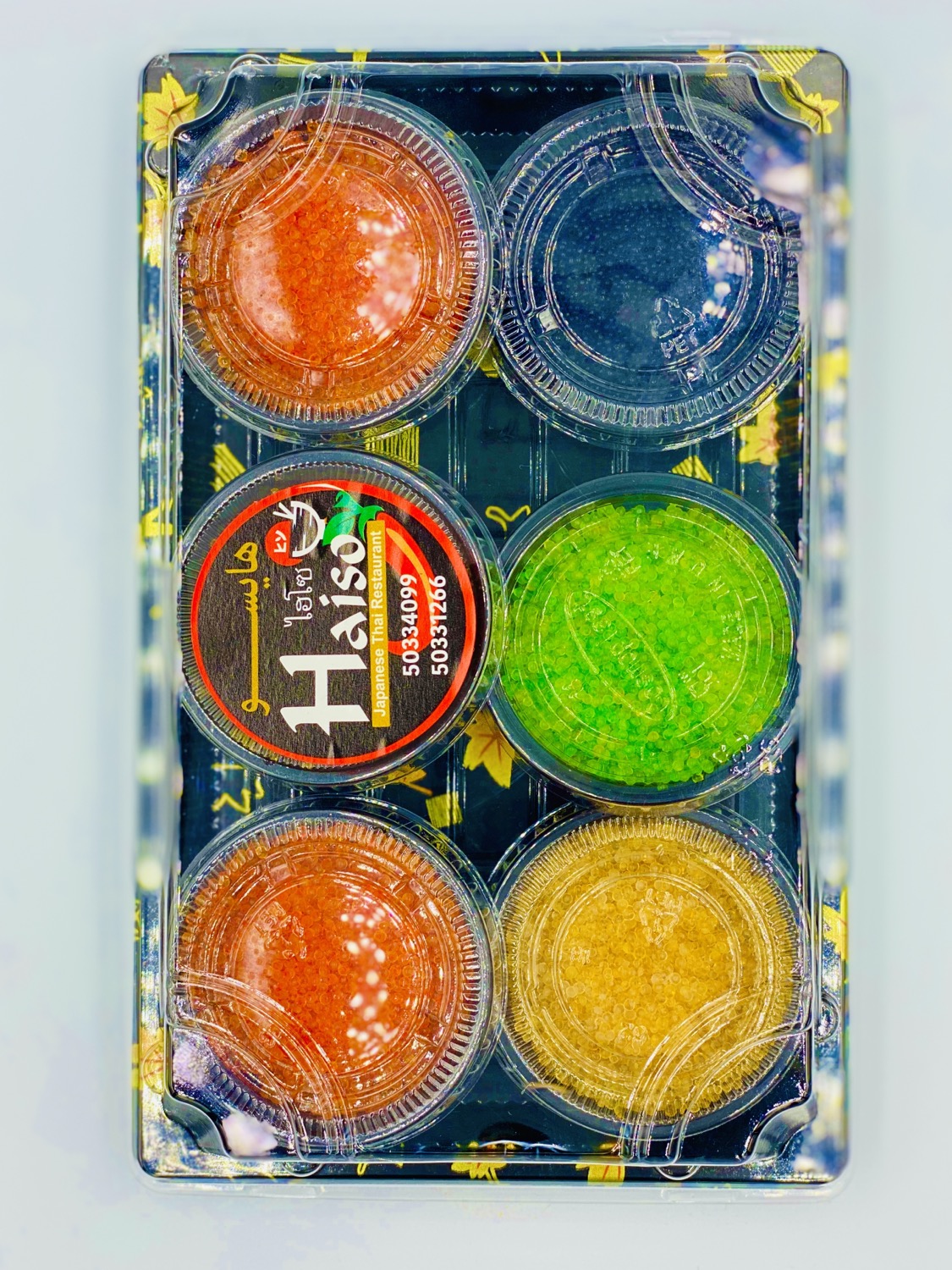 Caviar (Tobiko) selection tray
