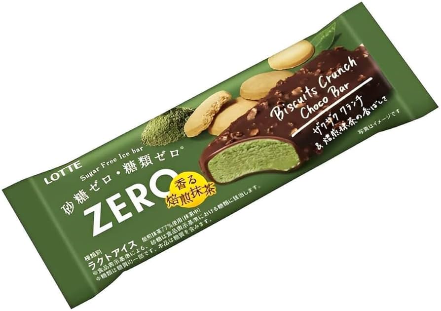 Lotte zero crunch matcha bar -sugar free