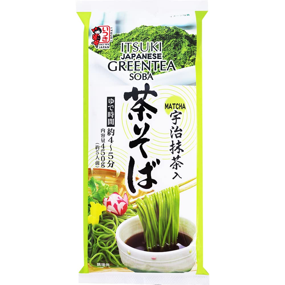 Japanese Style green tea matcha Noodles - Itsuki Inaka Cha Soba