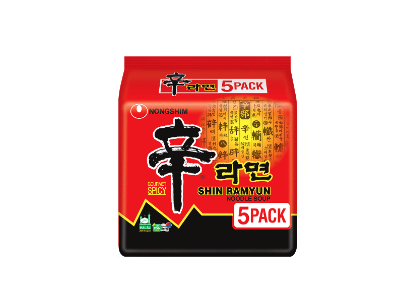 Nongshim Shin ramyun bundle pack- 5pcs pack