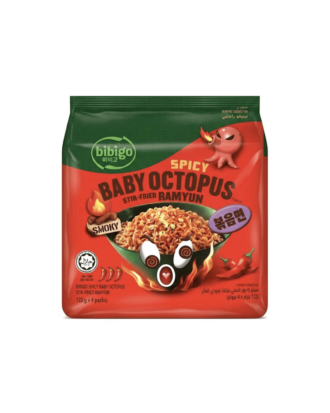 Spicy baby octopus stir fried ramyun - Multipack
