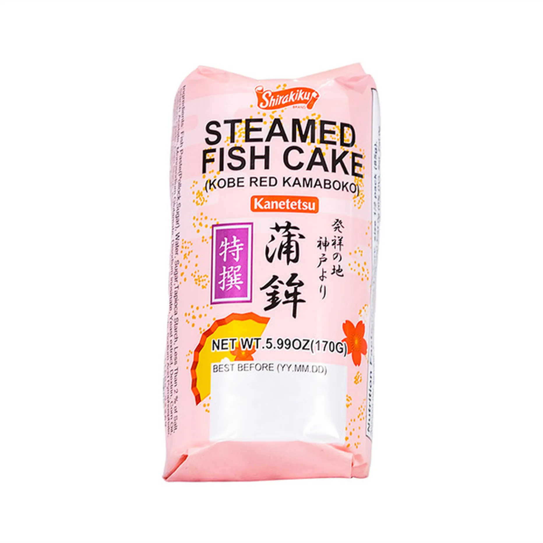 Steamed fish cake (Kamaboko) - red (170g)