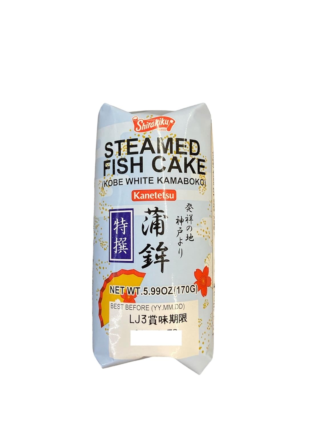 Steamed fish cake (Kamaboko)- white 170g