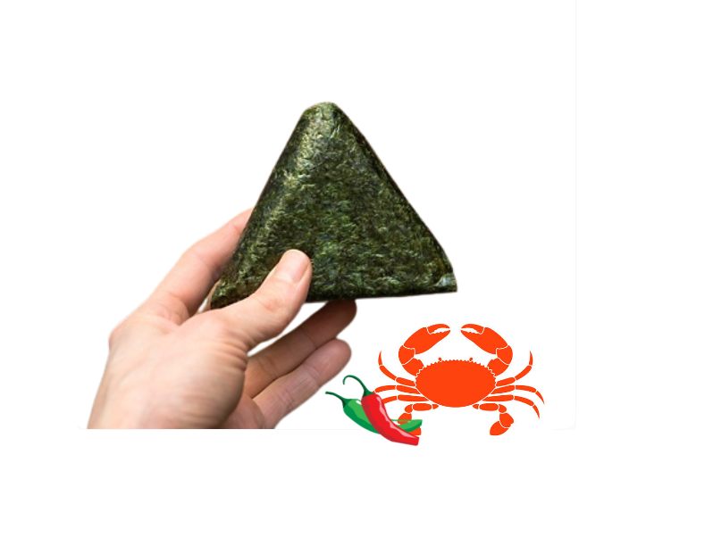 Spicy crab onigiri